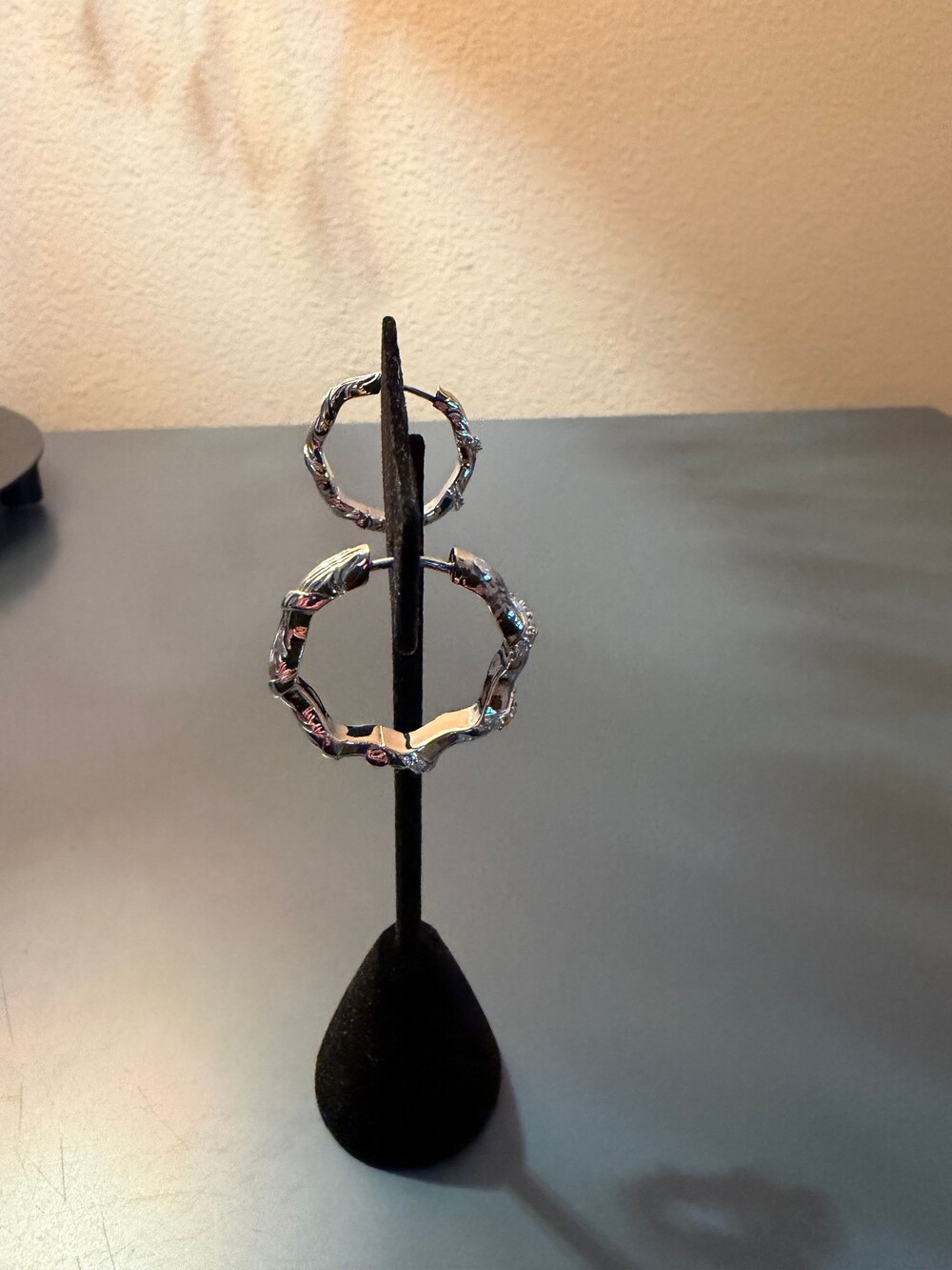 Christian James by Scott Grimes Sterling Silver Gemstone Hoop Earrings - Picture 6 of 6